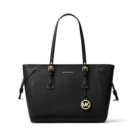 michael kors voyager medium mf tz tote black|Michael Kors voyager tote merlot.